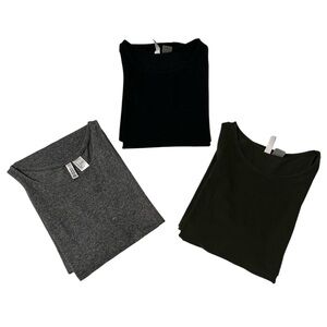 3pcs | Divided H&M | Olive Green, Black & Gray | Sleeveless Mini Bodycon Dresses